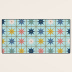 Moroccan Star Tile Pattern Desk Mat Gallery Image 3