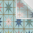 Moroccan Star Tile Pattern Wall Tapestry Gallery Image 3