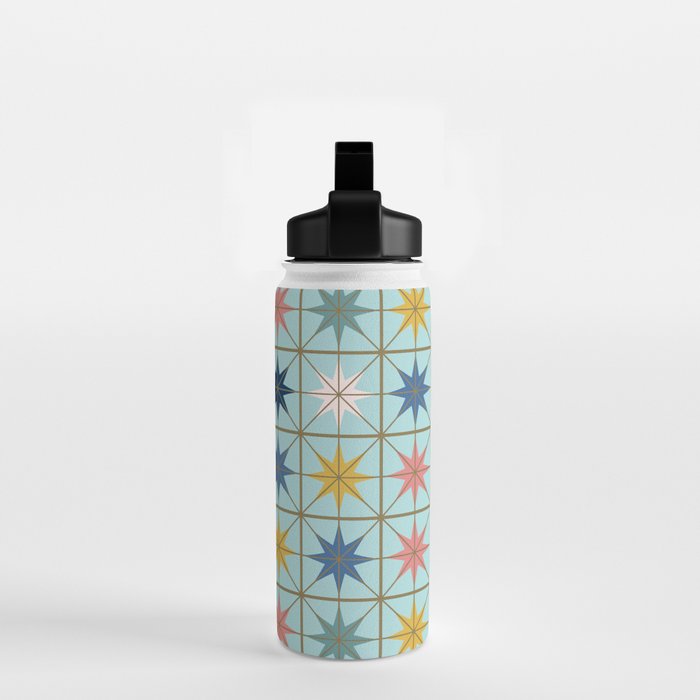 Moroccan Star Tile Pattern Water Bottle Gallery Image 2