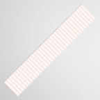 Classic Small Pink Rosebud Pastel Pink French Mattress Ticking Double Stripes Table Runner Gallery Image 3