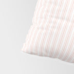 Classic Small Pink Rosebud Pastel Pink French Mattress Ticking Double Stripes Pillow Sham Gallery Image 4