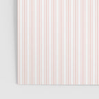 Classic Small Pink Rosebud Pastel Pink French Mattress Ticking Double Stripes Poster Gallery Image 3