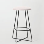 Classic Small Pink Rosebud Pastel Pink French Mattress Ticking Double Stripes Stool Gallery Image 1