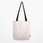 Classic Small Pink Rosebud Pastel Pink French Mattress Ticking Double Stripes Tote Bag Gallery Image 2