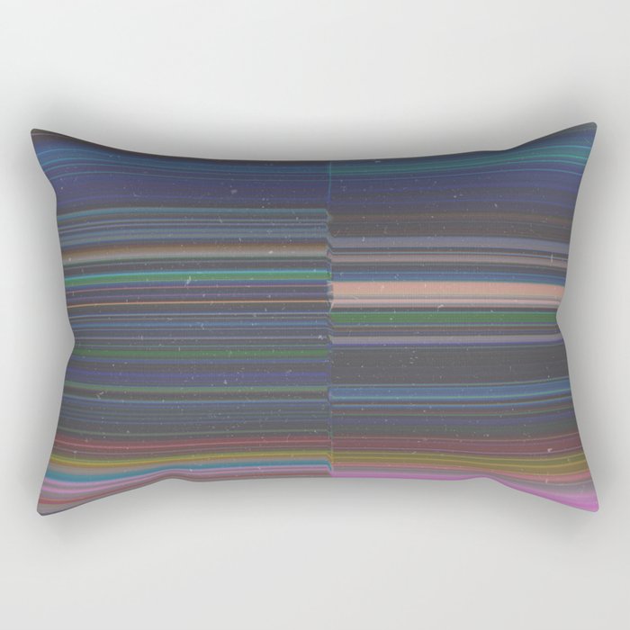 scanner stripes Rectangular Pillow Gallery Image 1