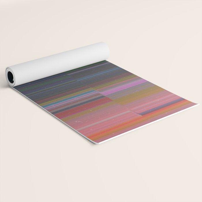 scanner stripes Yoga Mat Gallery Image 2