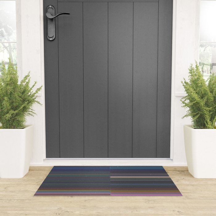 scanner stripes Welcome Mat Gallery Image 3