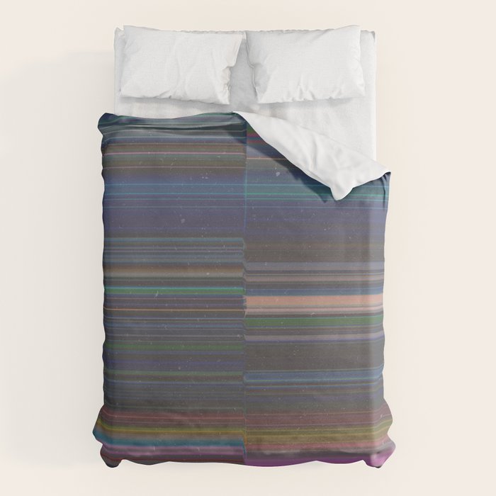 scanner stripes Duvet Cover Gallery Image 1
