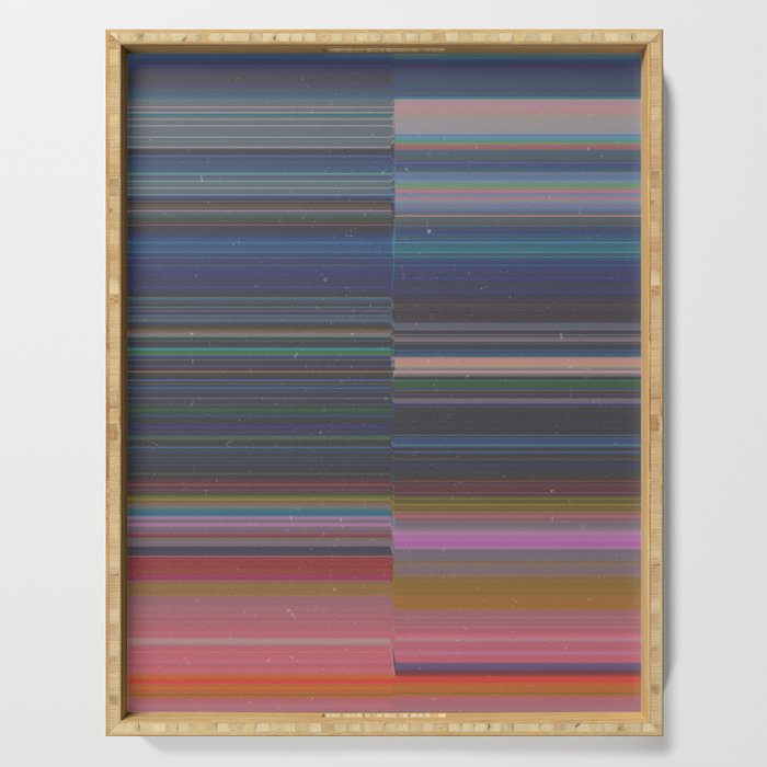scanner stripes Serving Tray Gallery Image 1