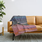 scanner stripes Throw Blanket Gallery Image 1