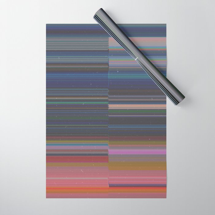 scanner stripes Wrapping Paper Gallery Image 1