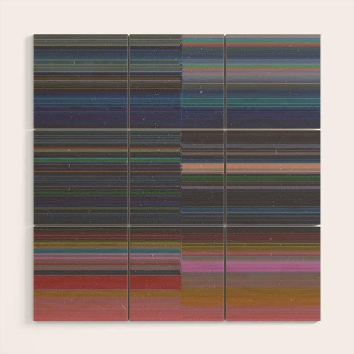 scanner stripes Wood Wall Art Gallery Image 1