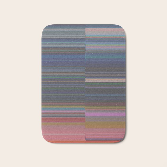 scanner stripes Bath Mat Gallery Image 1