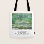 Bridge Over a Pond of Waterlilies by Claude Monet Tote Bag Gallery Image 1