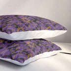 Tie Dye Moon and Stars Print in Purple Pillow Sham Gallery Image 3