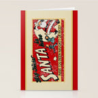 Naughty or Nice?, Vintage Santa Poster Stationery Card Gallery Image 2