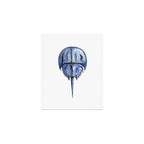 Blue Horseshoe Crab Art Print Gallery Image 1