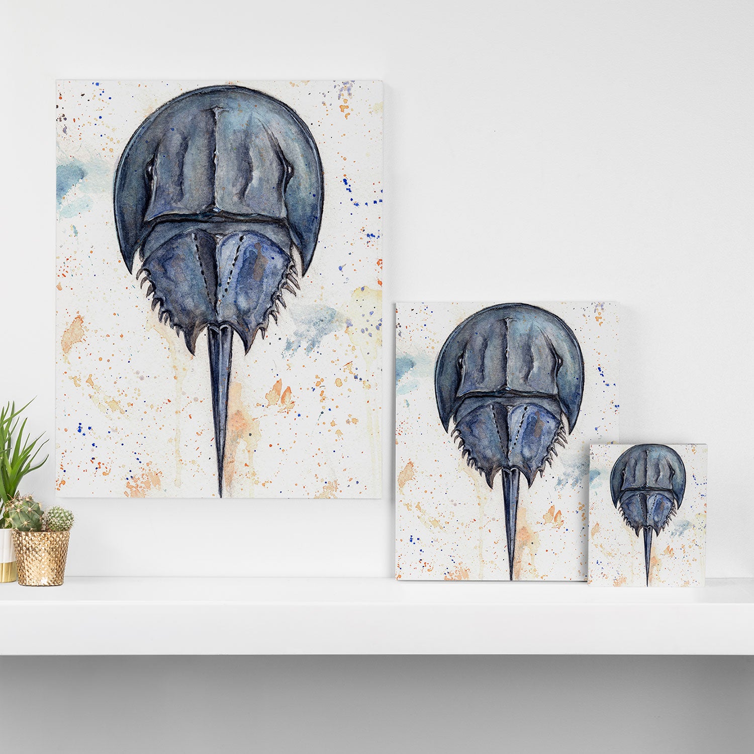 Horseshoe Crab Blues Canvas Print Gallery Image 3