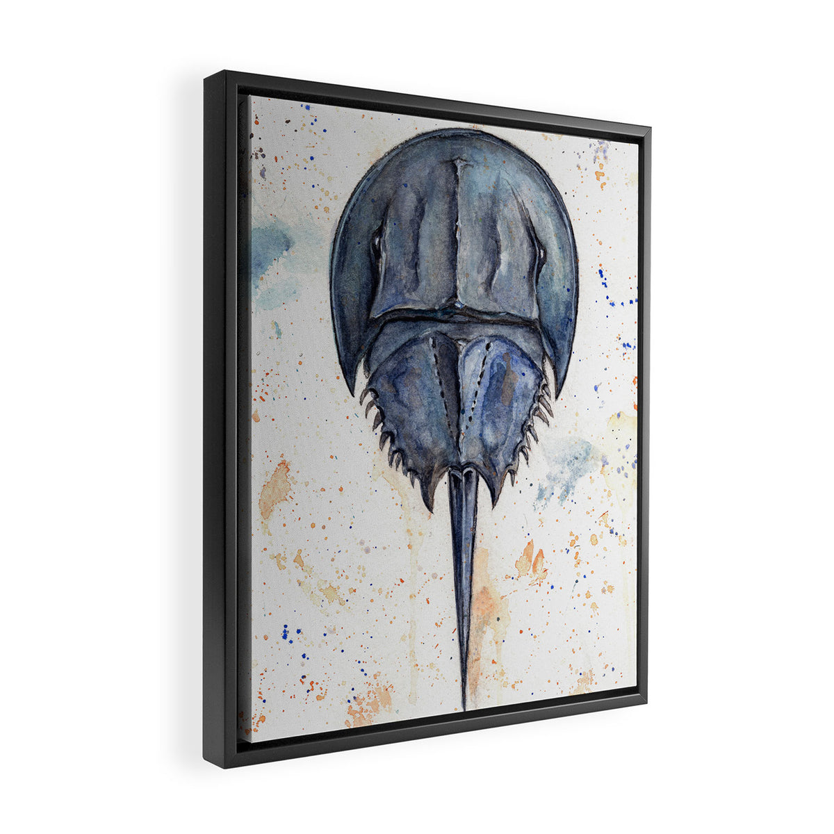 Horseshoe Crab Blues Framed Canvas Print Gallery Image 2