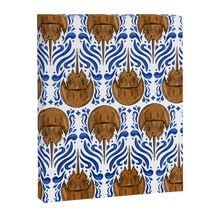Horseshoe Crab Pattern Canvas Print Gallery Image 1
