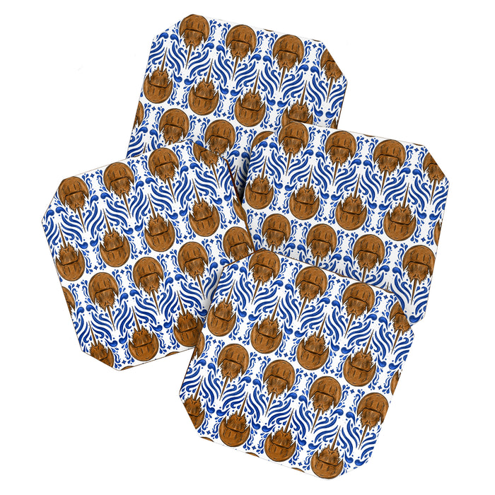 Horseshoe Crab Pattern Coaster Gallery Image 1