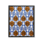 Horseshoe Crab Pattern Framed Canvas Print Gallery Image 8