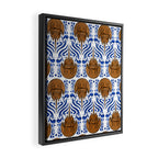 Horseshoe Crab Pattern Framed Canvas Print Gallery Image 2