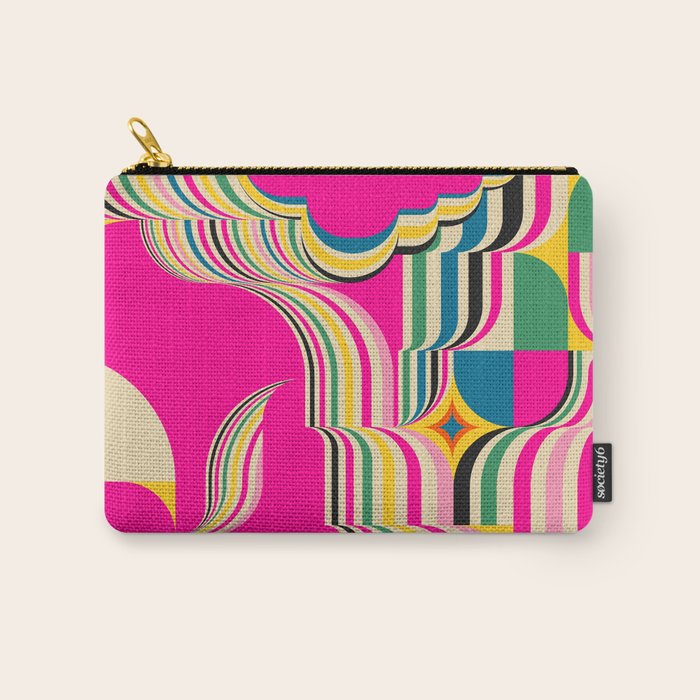 Pinky Groovy Girl and Landscape Carry All Pouch Gallery Image 1