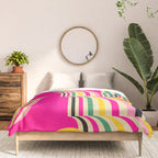 Pinky Groovy Girl and Landscape Comforter Gallery Image 3