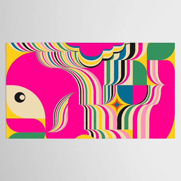 Pinky Groovy Girl and Landscape Tablecloth Gallery Image 2