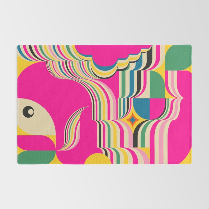 Pinky Groovy Girl and Landscape Rug Gallery Image 2