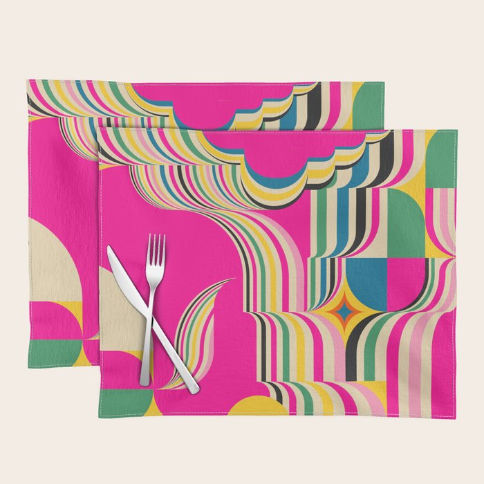 Pinky Groovy Girl and Landscape Placemat Gallery Image 1