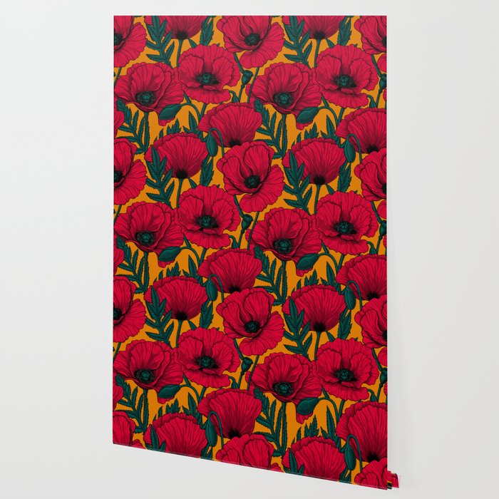 Red poppy garden    Wallpaper Gallery Image 2