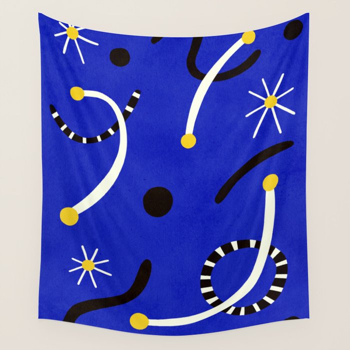 twinkle blue  01 Wall Tapestry Gallery Image 4