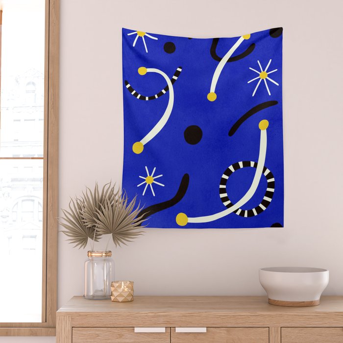 twinkle blue  01 Wall Tapestry Gallery Image 2