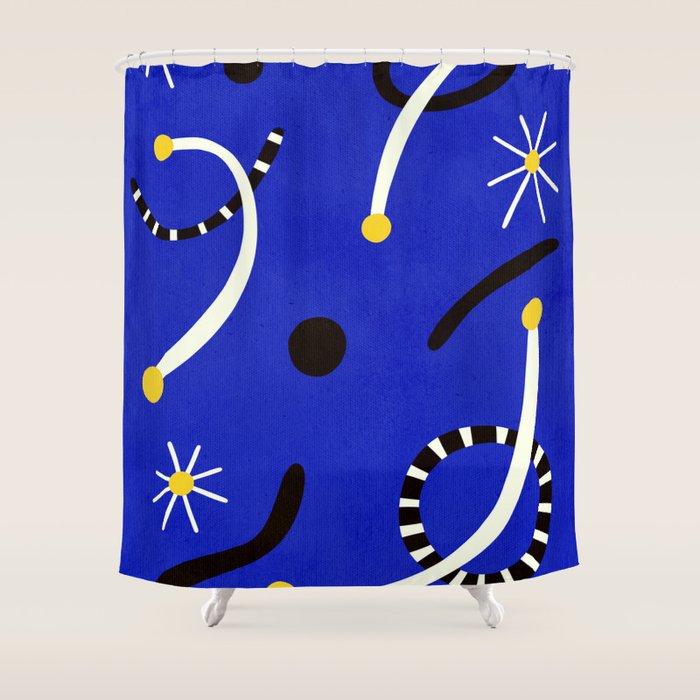 twinkle blue  01 Shower Curtain Gallery Image 1