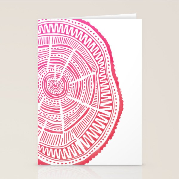 Ponderosa Pine - Pink OmbrÃ© Palette Stationery Card Gallery Image 2