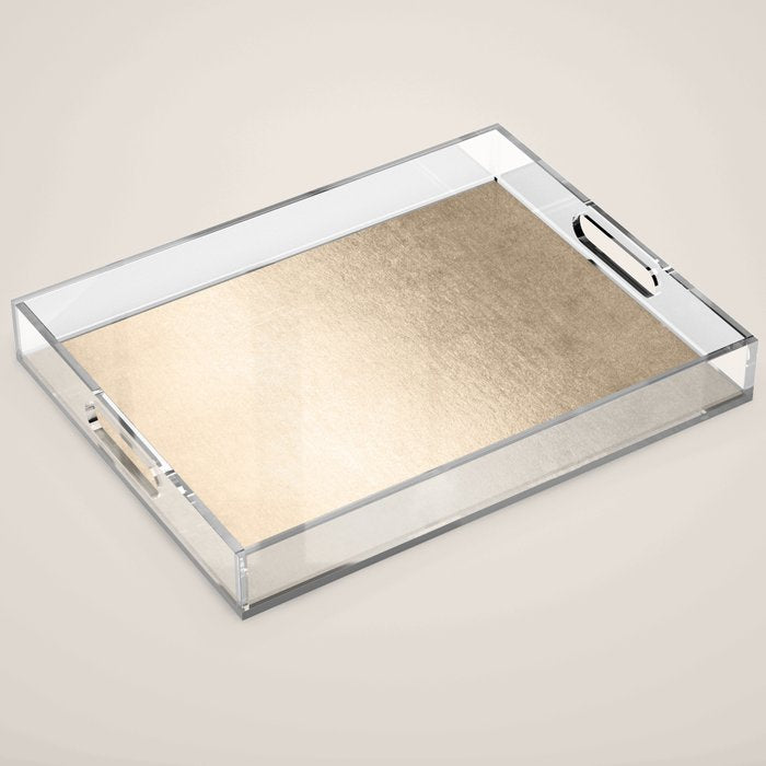 White Gold Sands Acrylic Tray Gallery Image 1