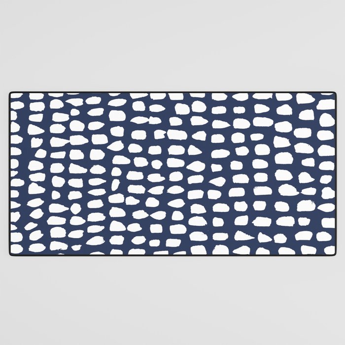Dots (Navy) Desk Mat Gallery Image 3