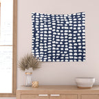 Dots (Navy) Wall Tapestry Gallery Image 2