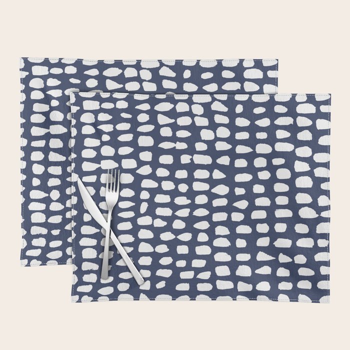 Dots (Navy) Placemat Gallery Image 1