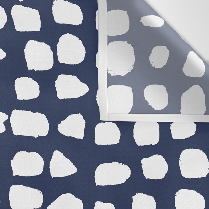 Dots (Navy) Wall Tapestry Gallery Image 3