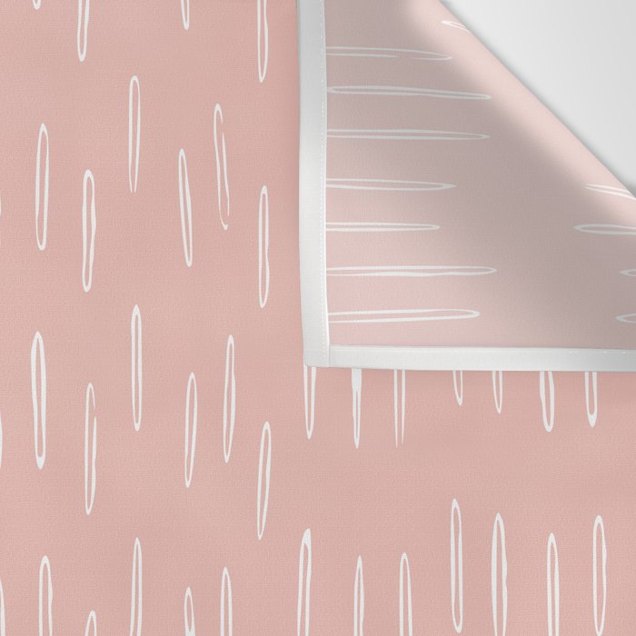 Boho Raindrops Pink Wall Tapestry Gallery Image 3