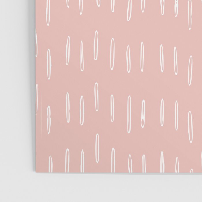Boho Raindrops Pink Poster Gallery Image 3