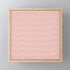 Boho Raindrops Pink Mini Art Print Gallery Image 1