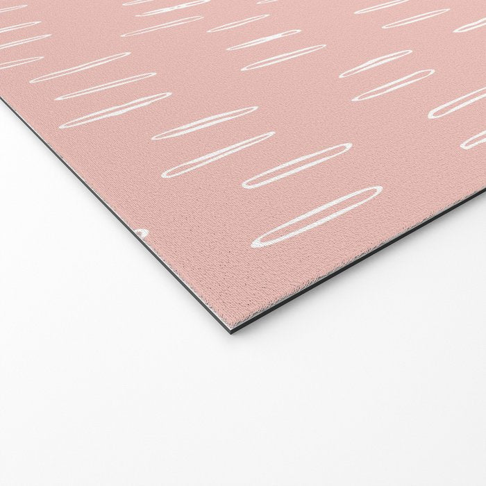 Boho Raindrops Pink Welcome Mat Gallery Image 2