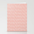 Boho Raindrops Pink Stationery Card Gallery Image 2