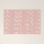 Boho Raindrops Pink Welcome Mat Gallery Image 1