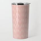 Boho Raindrops Pink Travel Mug Gallery Image 1