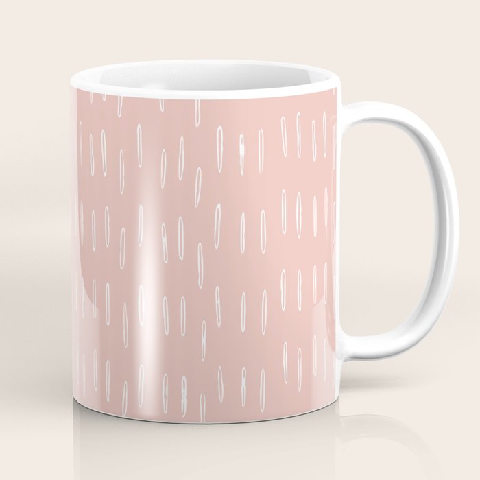 Boho Raindrops Pink Coffee Mug Gallery Image 1